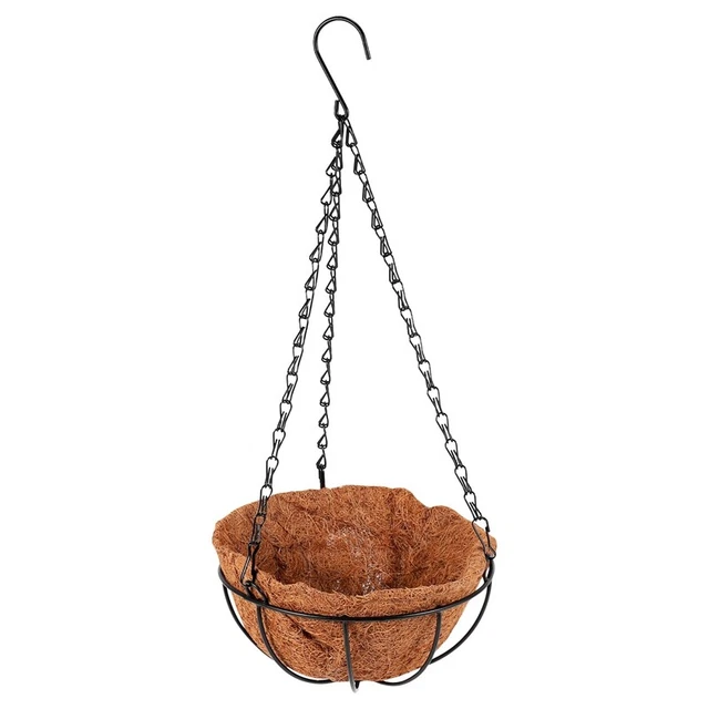 2X Korb Pflanzer mit Kette  Blumentopf Hausgarten Balkon Dekoration-8 Zoll X4O8)