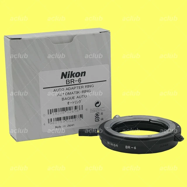 Nikon BR-6 Auto Adapter Ring for PB-4 PB-5 BR-2 BR-2A AR-4 AR-7 AR-10 Nikon BR-6 Auto Adapter Ring for PB-4 PB-5 BR-2 BR-2A AR-4 AR-7 AR-10