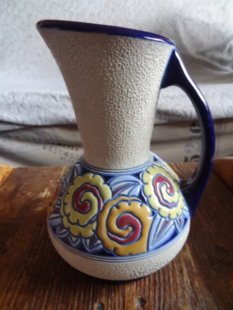 amphora Ancien vase en céramique Art Déco Tchécoslovaquie