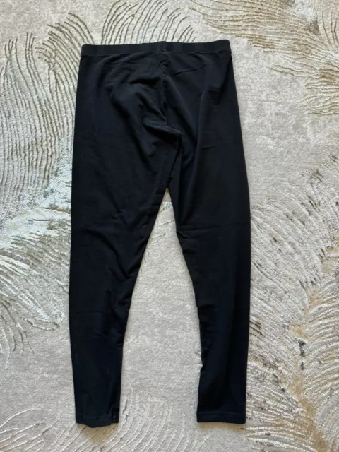 EUC Victoria’s Secret Sport Black Cotton Leggings Size M Medium