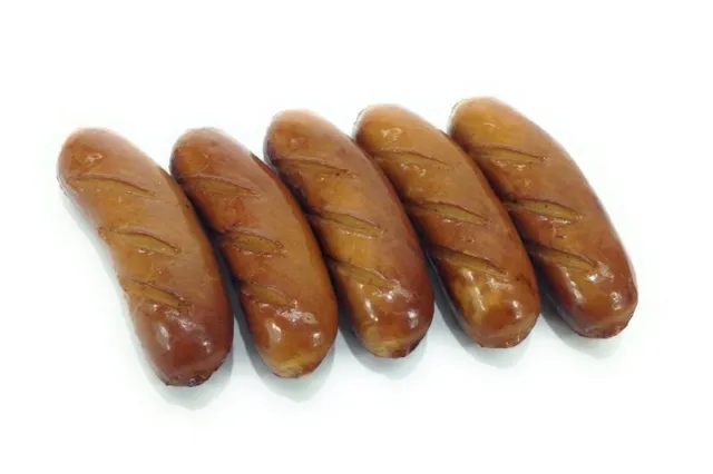 Food Sample Stir-Fried Wiener Sausage Cooked Browned Small Size Set Of