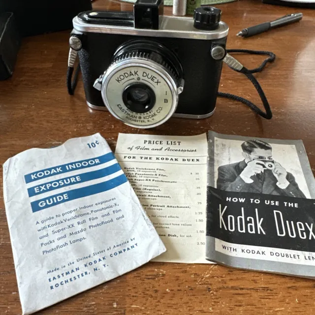 Kodak Duex De Colección con Lente Retráctil Hecho en EE. UU. Rochester Nueva York