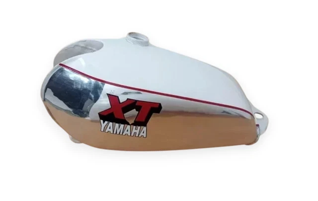 Réservoir Essence Aluminium Noir Pour Yamaha XT500/TT500 - Bouchon Inclus, Neuf, Fabriqué En Inde