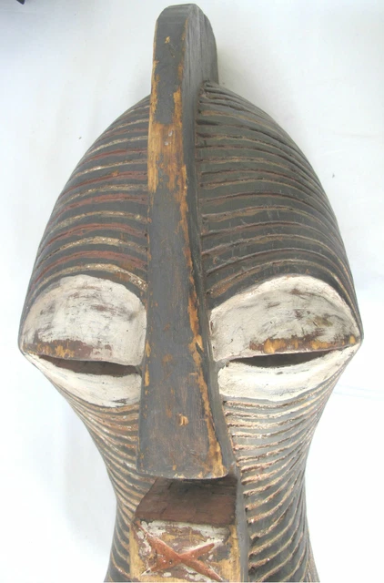 Large KIFWEBE Ceremonial Songye People Republic of Congo Carved Wood MASK 2