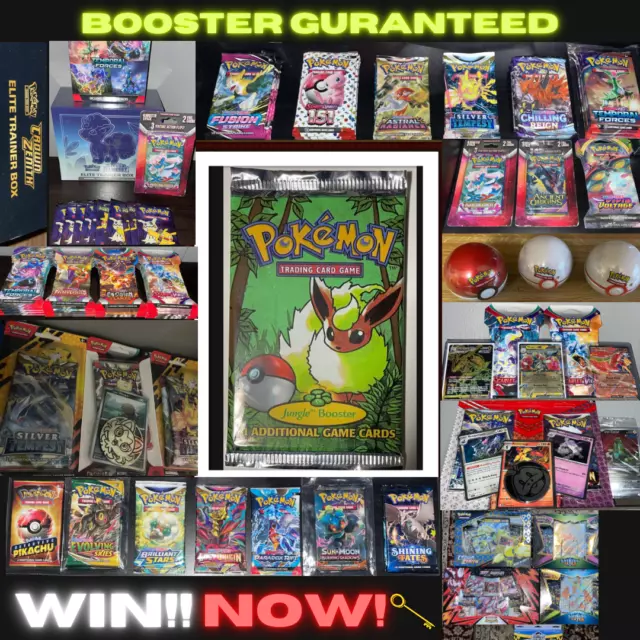 (1999) Pokémon Mystery Packs~Jungle Booster Pack W/Current (1-4 Boosters & Holo)