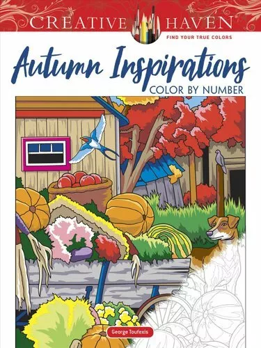 Creative Haven Autumn Inspirations Color by Number 9780486844749 | Brand New