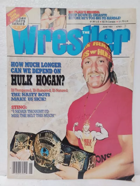 THE WRESTLER JUNE 1991 Wrestling Magazine Hulk Hogan $10.65 - PicClick