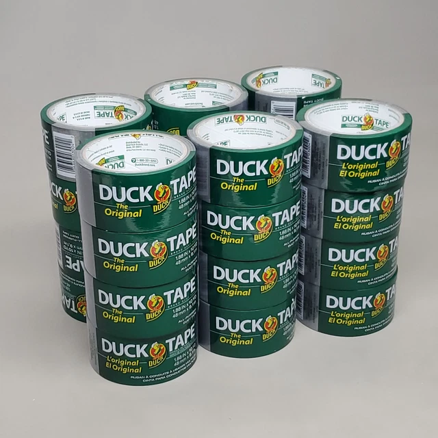 SHURTAPE DUCK TAPE 24 Rolls of Grey Duct Tape 1.88" X 10 YD 761288