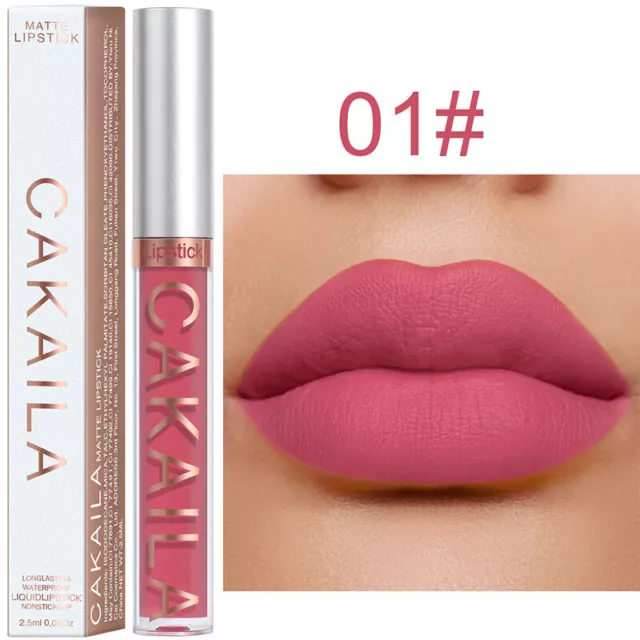 Lip Gloss Liquid Lipstick Matte Waterproof Long Lasting Lipgloss Makeup Glaze UK