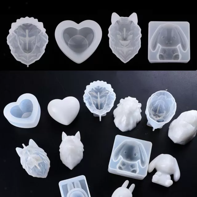 Heart-shaped Pendant Mould Silicone DIY Resin Epoxy Casting Mould