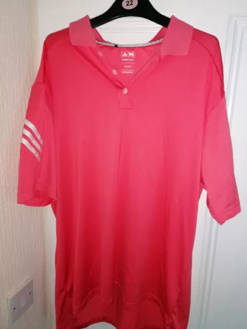 Adidas Climacool Mens Polo XXL Salmon