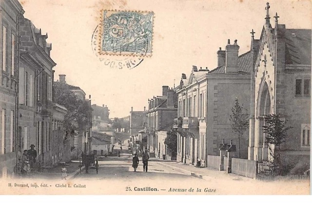 33.n°56989.castillon.avenue de la gare