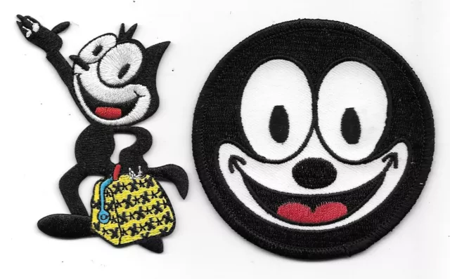Felix the Cat with Bag of Tricks and Felix Face Patch Set of 2 NEW UNUSED