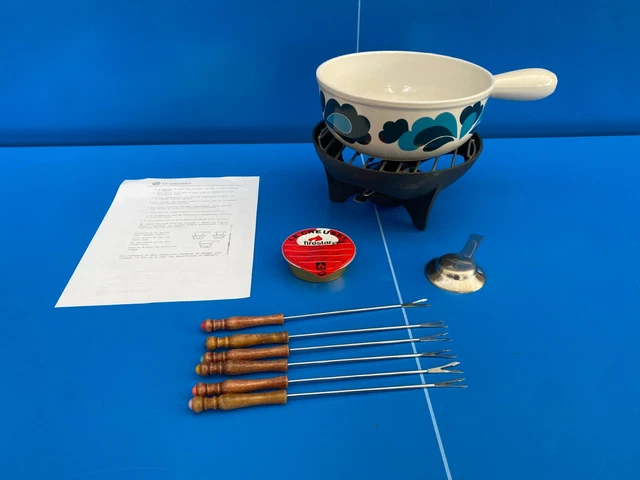 NOMAR IDEM LE CREUSET SERVICE A FONDUE Poêlons EN FONTE MARRON COMPLET