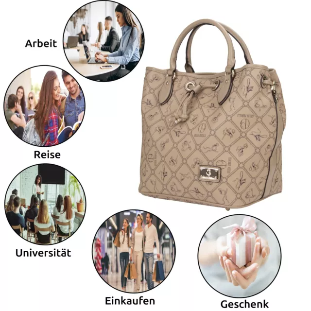 Handtaschen Groß elegant Damentasche von Giulia Pieralli verschiede Farbe 26055c