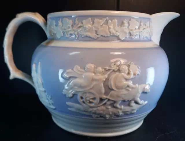 Antique Felspathic Porcelain Pitcher Jug Cheetham Woolley English Circa 1790