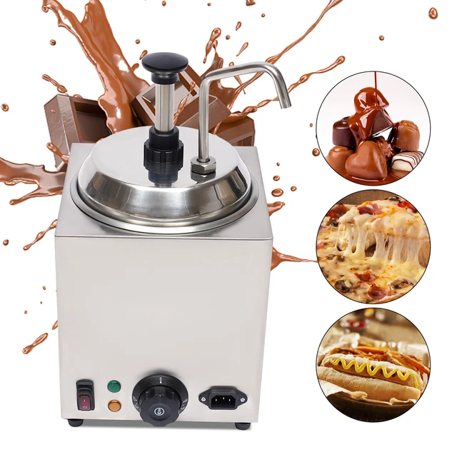 Electric Warmer Pump Dispenser Condiment Melter 2.6Qt Nacho Cheese Sauce Machine