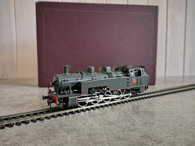 Locomotive Vapeur TAB Tender 050T – Échelle HO 2 Rails, Verte, époque 2