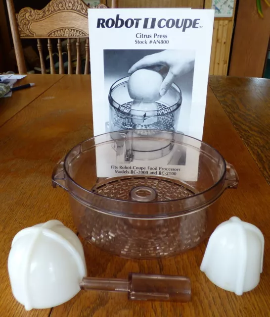 Robot Coupe Food Processor Citrus Press  RC-2000 2100 Cuisinart CFP-4 5 9  AN800