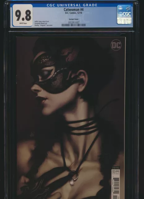 Catwoman 3 DC 2018 CGC 9.8 Artgerm variant Classic cover Batman NR .99