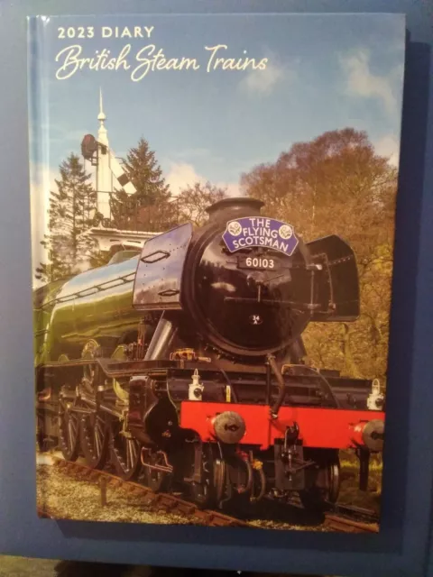 British Steam Trains 2023 Diary (A5  Hardback) New