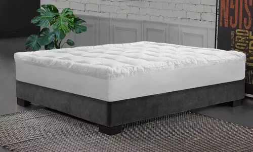 Surmatelas Grand Hôtel 5cm, effet cocooning, épais et moelleux avec bonnet de 40