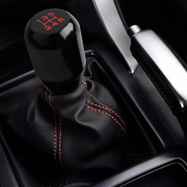Black 5 Speed Car Gear Stick Shift Knob Manual MT Racing Shifter Universal `