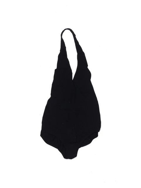 American Apparel Women Black Bodysuit M