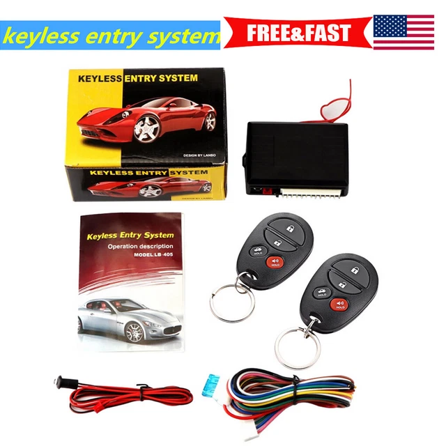 Universal Car Remote Kit Door Lock Locking Vehicle Keyless Entry System Kit