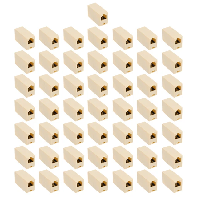 50 PCS Telefonkabelanschluss Abs Geschirmter Inline-Koppler
