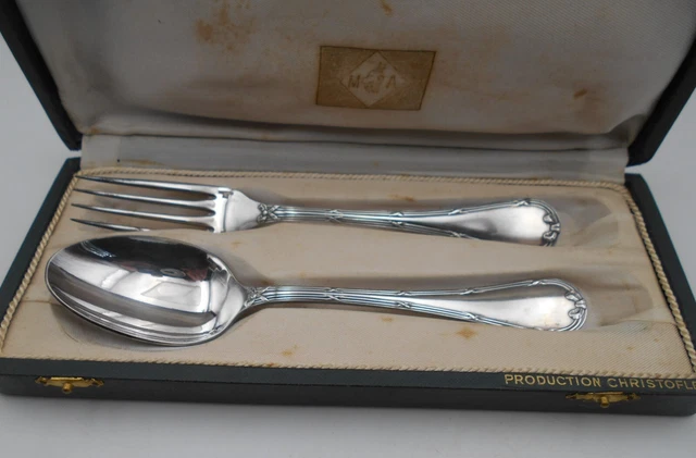 Christofle marly - 1 cuillere a soda cocktail metal argente neuf blister ferme