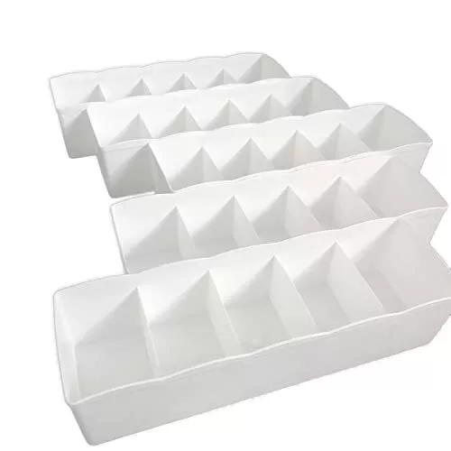 Organizzatori per Cassetti Bianco Uncluttered Designs (Set di 5) Con 5 (w1H)