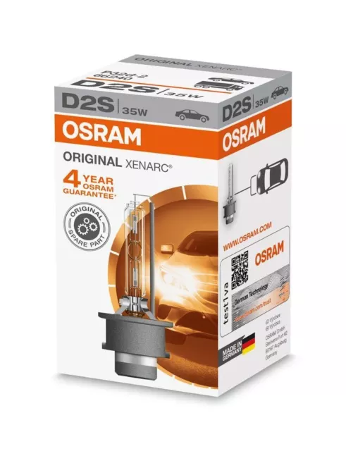 1x D2S Osram Original XENON XENARC HID 66240 Car Headlamp Up to 4500 Kelvin