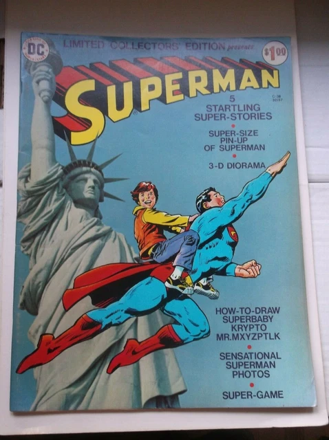 Dc Limited Collectors' Edition Presents: Superman #C-38, 1975, Fn+ (6.5)!!!