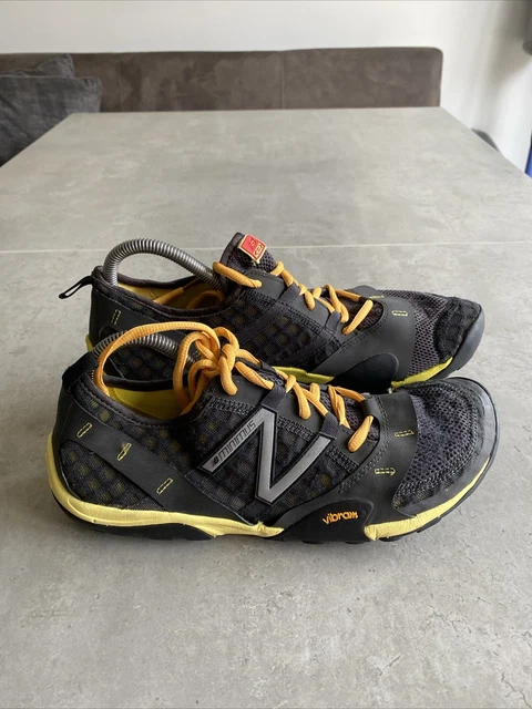 SCARPE NEW BALANCE da uomo UK 10 nere Minimus Vibram Trail a piedi