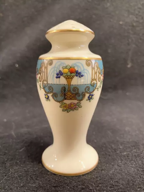 Rare, Beautiful, and Antique Lenox Fountain 3 1/2" Tall Salt/Pepper Shaker