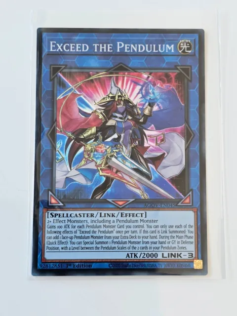 Yu-Gi-Oh! - Exceed the Pendulum - AGOV-EN045 - Super Rare - 1st Edition