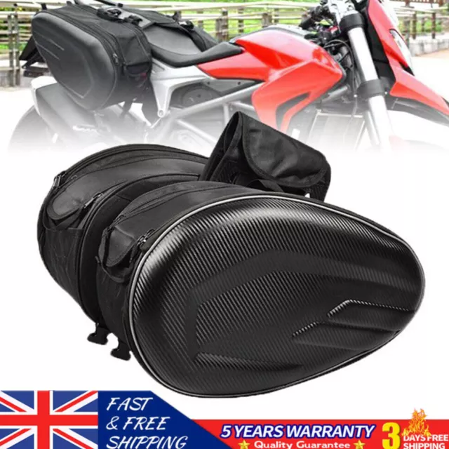 Pair Motorcycle Motorbike Saddle Bag Universal Waterproof Luggage Box Rain Cover