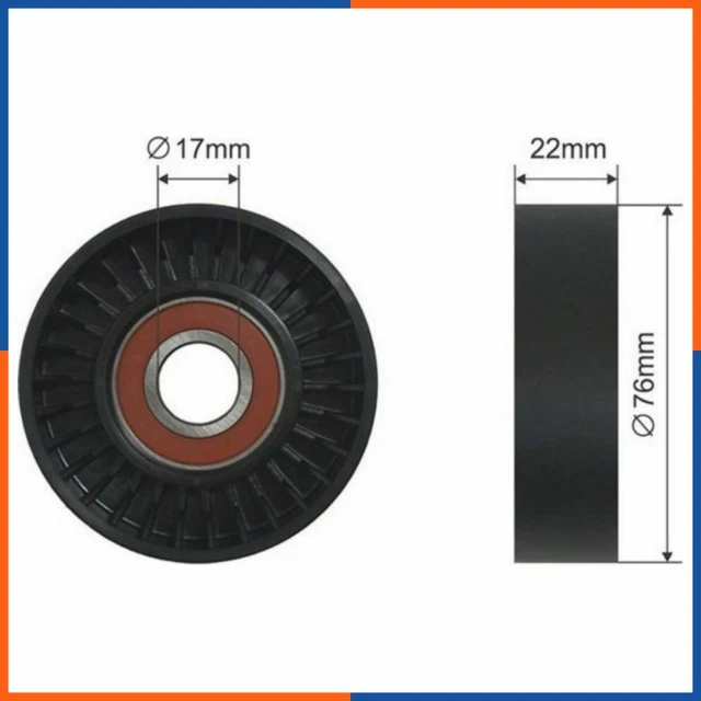 Galet tendeur de courroie d'accessoire pour HYUNDAI | 0K88R15981, ADG07676
