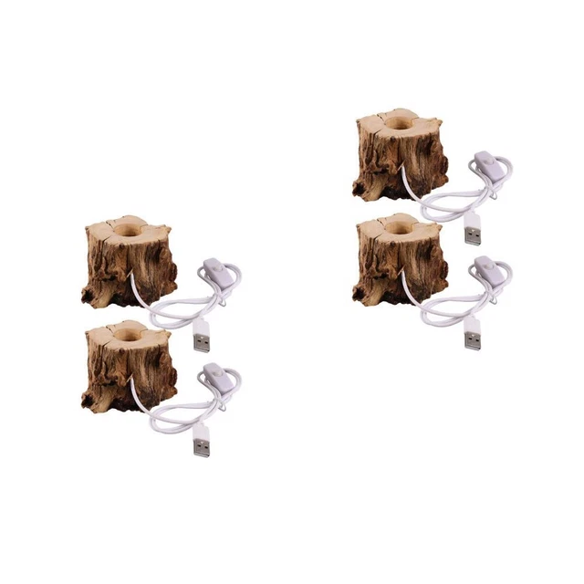 4 PCS CRYSTAL Ball Base Wooden Base Sphere Ball Stand Display Base