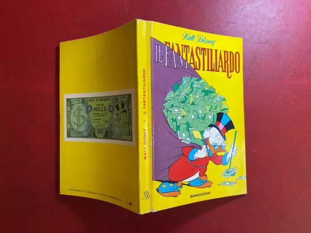 IL FANTASTILIARDO Mondadori (1° Ed 1969 Fumetto CLASSICI DISNEY 1° Serie BOLLINI