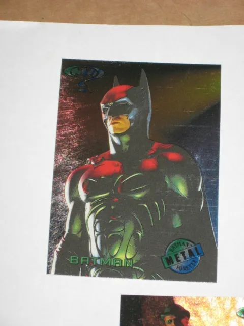 1995 Fleer Batman Forever Metal Insert 8 Card Movie Preview Set Gotham Riddler 3