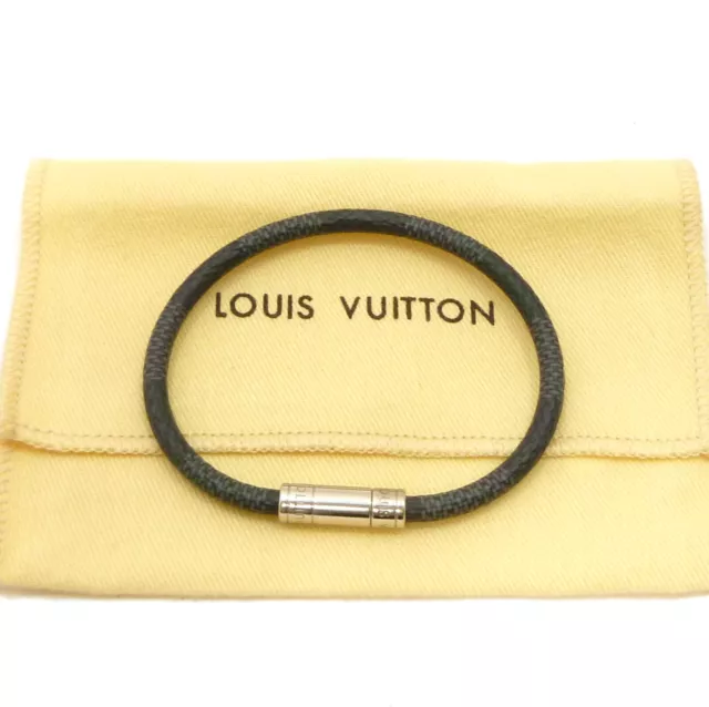 Louis Vuitton Damier Graphite Infini Check It Reversible Bracelet Yellow  BC0175