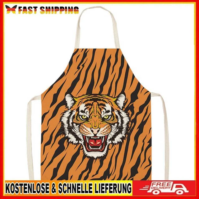 Tiger Stripes Printed Apron
