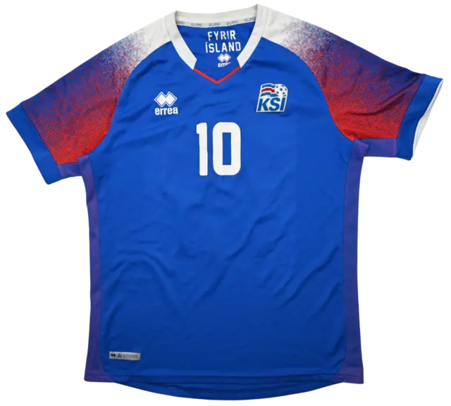 Errea 2018-19 ICELAND *G. SIGURDSSON* SHIRT TRIKOT  L