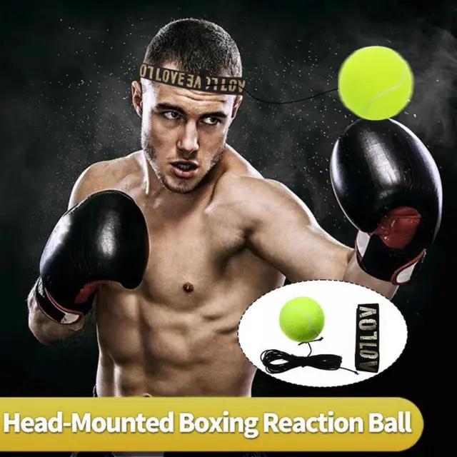 Boxing Fight Ball Punch Exercise Head Band Reflex Speed Training Equipment Set;