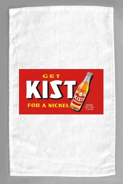 Kik Cola Bottle Soda Microfiber Hand Towel Citrus Cola