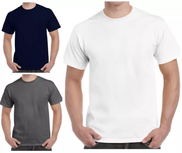 Mens PREMIUM Plain T shirt Cotton Crew Neck T Shirts Tee Regular Casual M-6XL