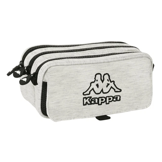 Dreifaches Mehrzweck-Etui Kappa Grey knit Grau [21,5 x 10 x 8 cm]