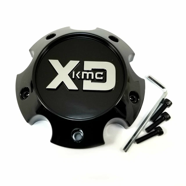 KMC XD Series Black Wheel Center Hub Cap 5L XD200 Heist XD818 Heist XD826 Surge
